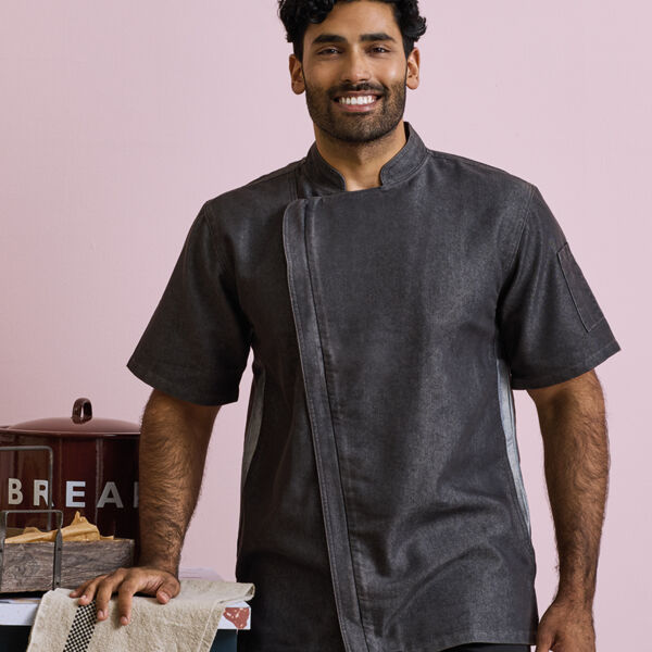 Premier Short Sleeve Zipped Chef's Jacket Thumbnail