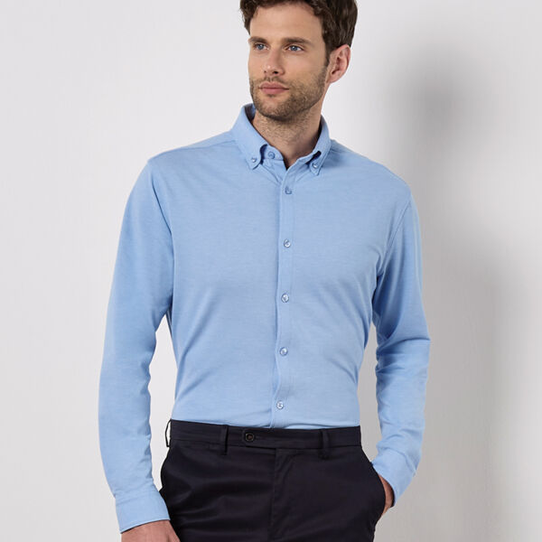 Kustom Kit Long Sleeve Superwash® 60°C Piqué Shirt Thumbnail