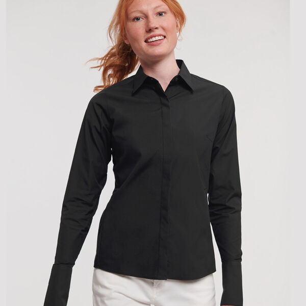 Russell Athletic Collection Ladies Ultimate Stretch Shirt Thumbnail