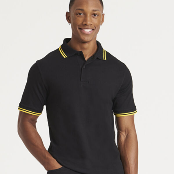 AWDis Stretch Tipped Piqué Polo Shirt Thumbnail