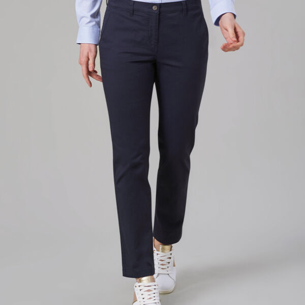 Brook Taverner Ladies Houston Slim Leg Chino Trousers Thumbnail